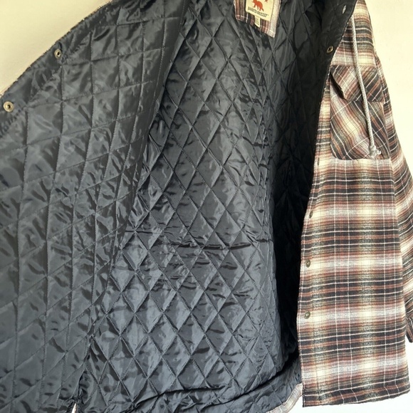 Dakota Grizzly Men's Providence Quilted Shirt Jacket in Rust Size 2X NEW - Picture 7 of 7